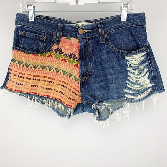Levi's Pants - LEVIS Embroidered Southwest Cut Off Jean S…